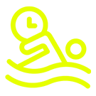 Yellow icon representing swim pace tracker